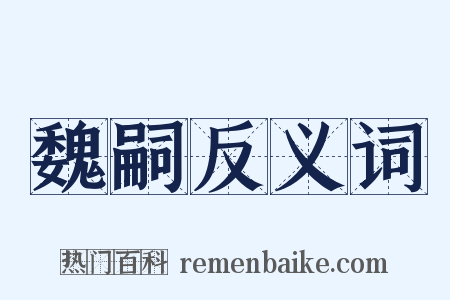 魏嗣反义词是什么意思的图片